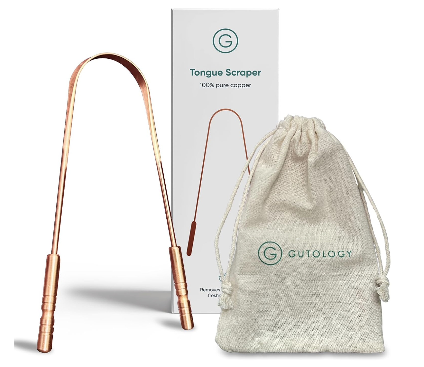 Gutology Copper Tongue Scraper, Fresher Breath, Improves Oral Hygiene | 100% Pure Copper - Easy to Use, Supports Fresher Breath : Amazon.co.uk: Health & Personal Care