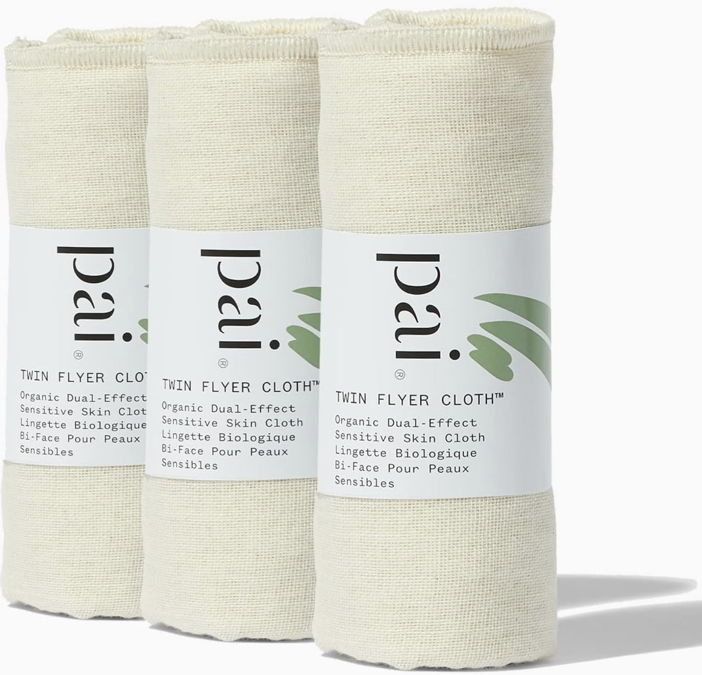 Pai Skincare | Organic Muslin Face Cloths for Gentle Cleansing and Exfoliation, Reusable Skin Cleansing Wipe for Sensitive Skin. Twin Flyer Extra Gentle, Pack of 3 : Amazon.co.uk: Beauty