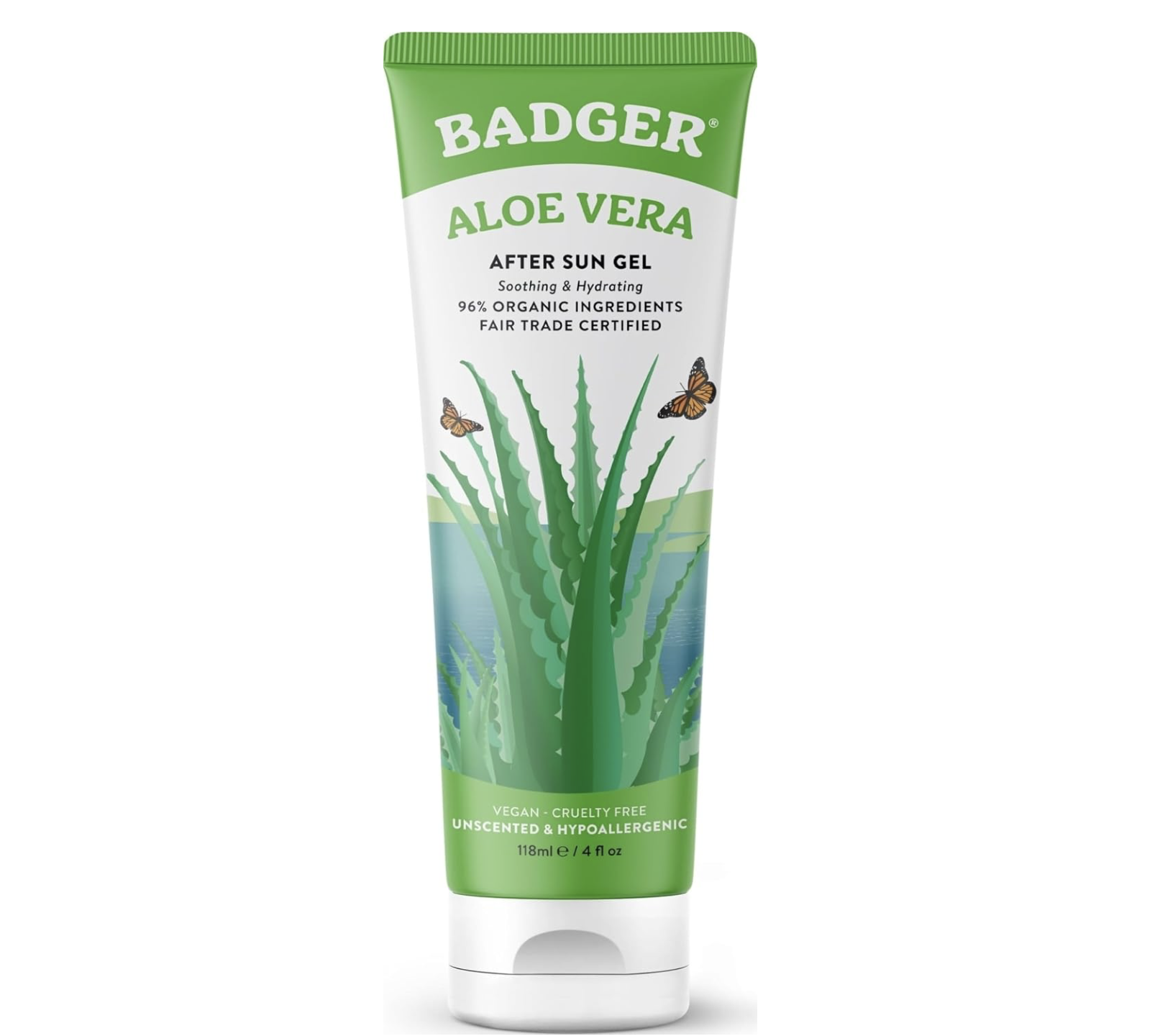 Badger Aloe Vera Gel | Cooling & Soothing Gel for Skin & Hair | Lightweight After-Sun Care | Helps Reduce Scars & Calm Irritated Skin | Deep Moisturising & Refreshing Formula (118 ml) : Amazon.co.uk: Beauty
