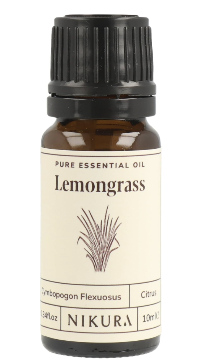 Nikura Lemongrass Essential Oil for Diffusers | Insect, Mosquito Repellent Oil for Candle Making, Bugs | Stress & Anxiety Relief, Humidifiers, Aromatherapy, Mood Lifting | 10ml | 100% Pure & UK Made : Amazon.co.uk: Health & Personal Care