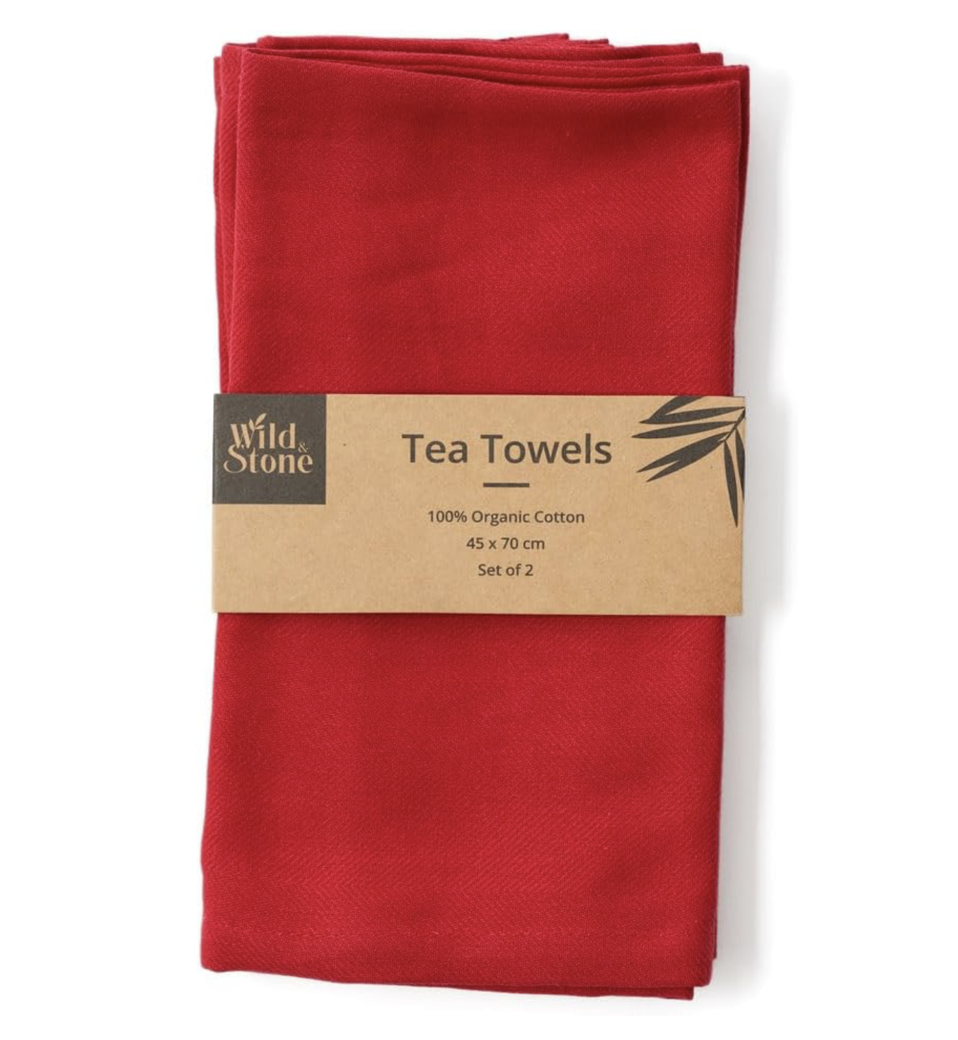 Wild & Stone Organic Cotton Tea Towels, Herringbone Weave, Set of 2 : Amazon.co.uk: Home & Kitchen