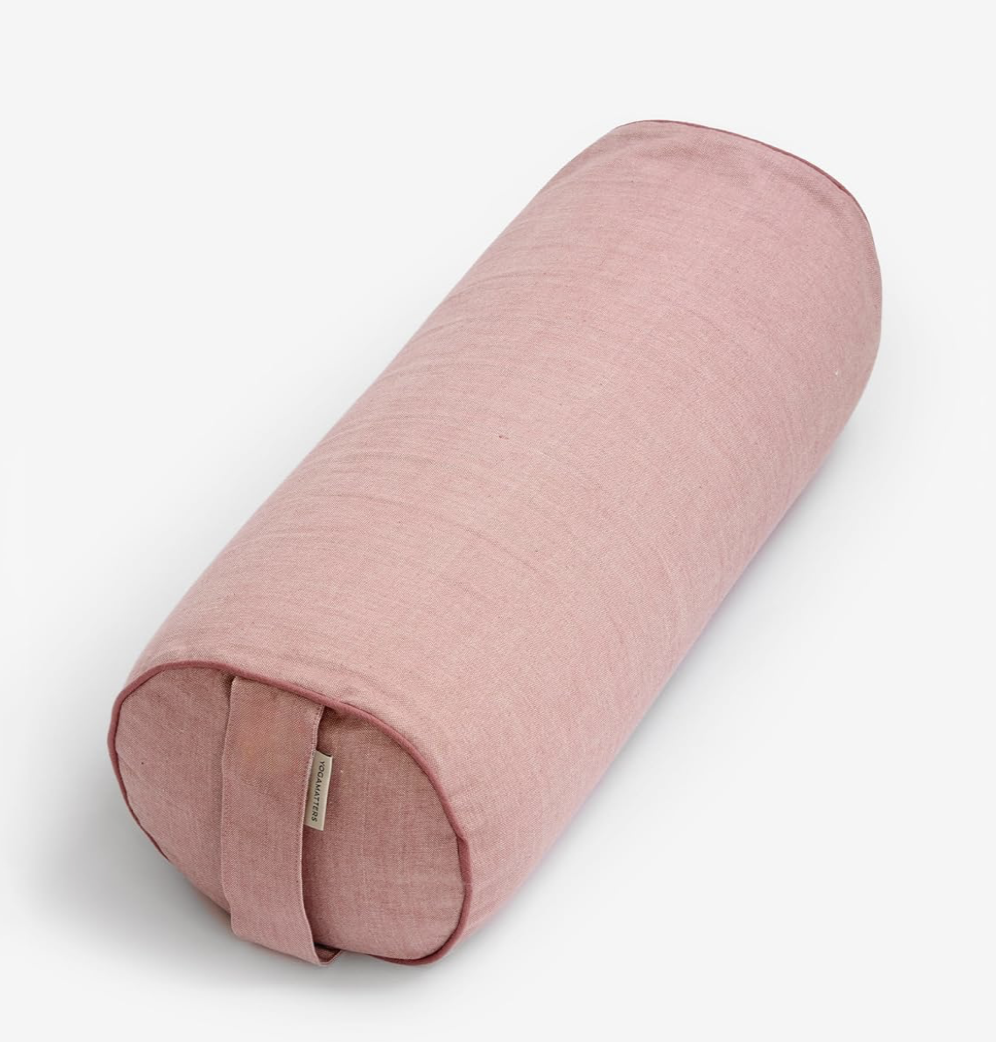 Yogamatters Organic Cotton Chambray Buckwheat Bolster (Rose Quartz) : Amazon.co.uk: Health & Personal Care