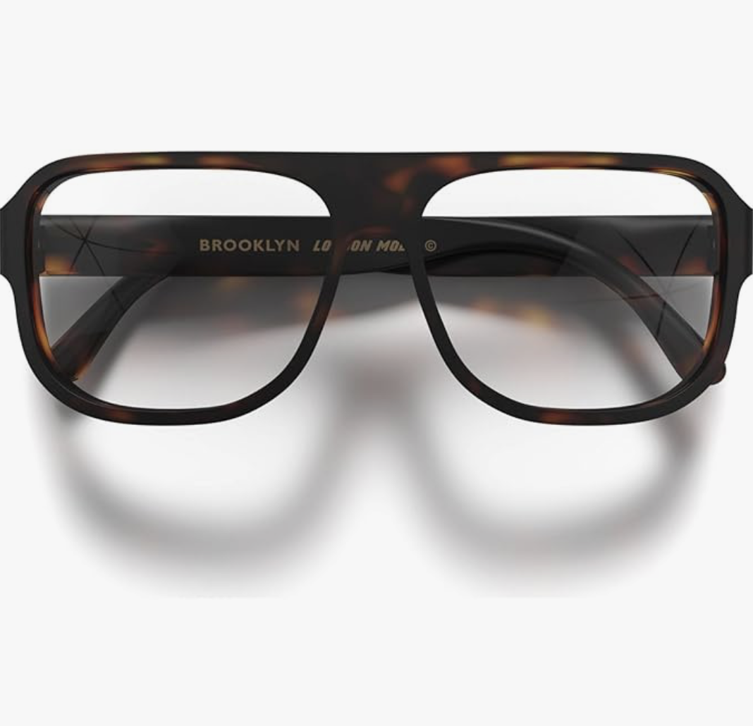 LONDON MOLE® Brooklyn blue light blocking glasses | Cool modern designer blue blockers | Anti eyestrain for screens | Men’s Women’s Unisex | Spring hinges : Amazon.co.uk: Health & Personal Care