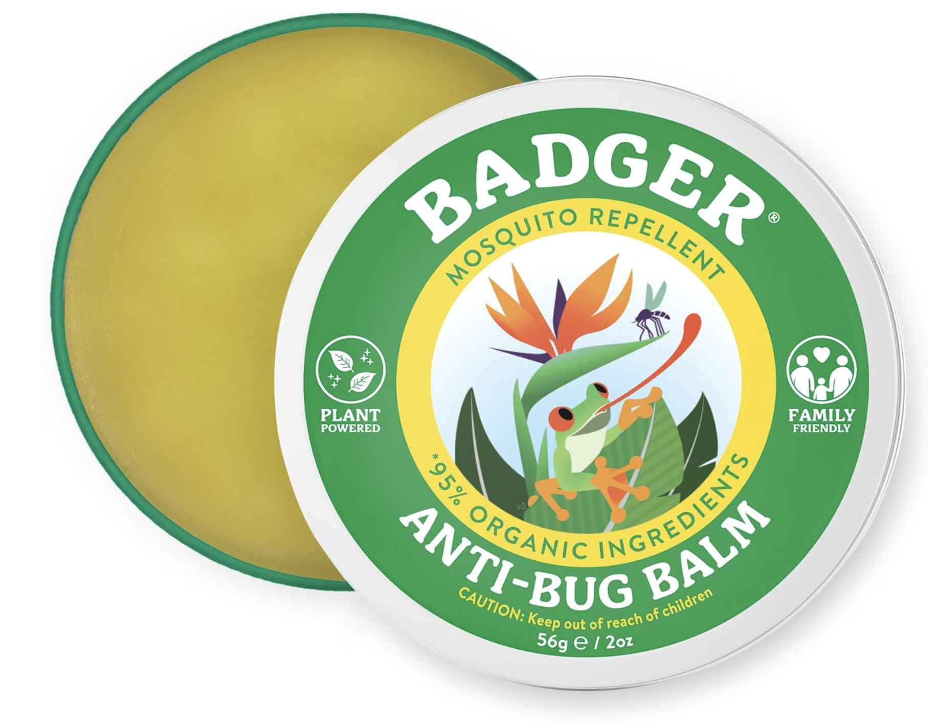Badger Anti-Bug Balm 2oz Tin | Family friendly mosquito repellent balm with citronella; pleasant fragrance, easy to use, ideal for outdoor activities : Amazon.co.uk: Health & Personal Care