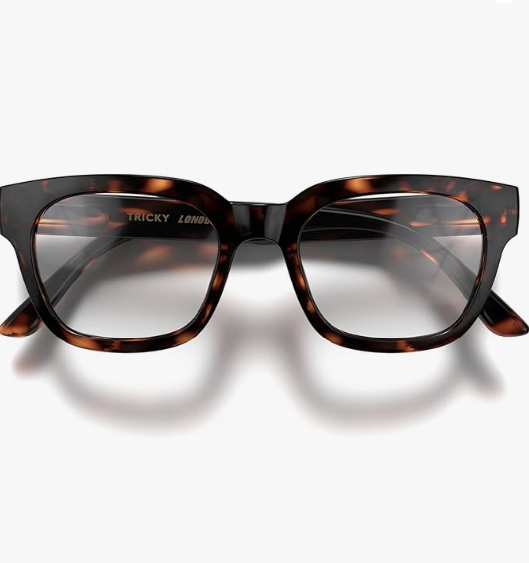 LONDON MOLE® Tricky blue light blocking glasses | Cool square/rectangular/trapezoidal shaped blue blockers | Anti eyestrain for screens | Men’s Women’s Unisex | Spring hinges : Amazon.co.uk: Health & Personal Care