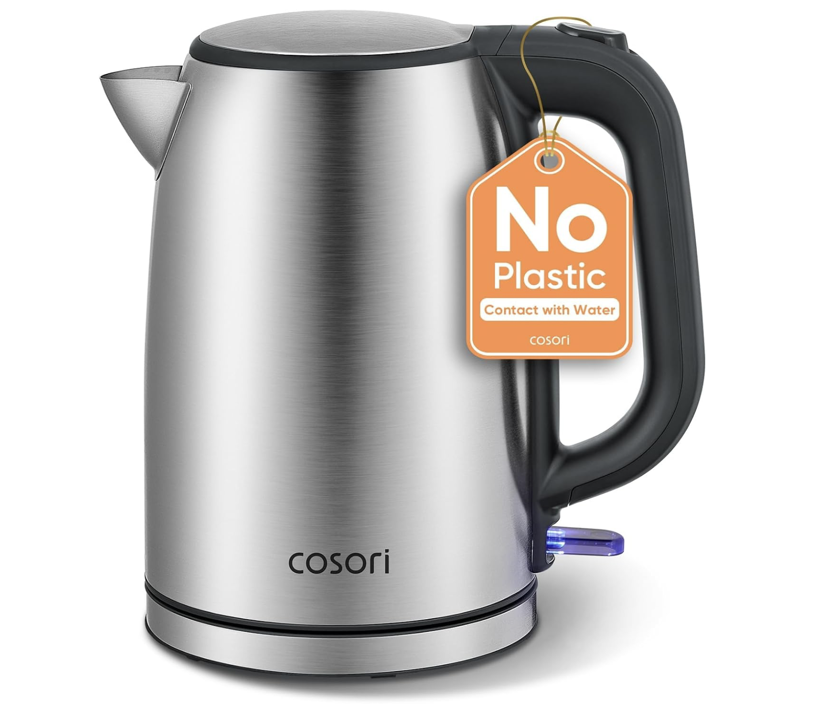 Cosori Kettle, Plastic-Free Water Contact, Brushed Stainless Steel, Sliver | Electric Kettles, 3000W Fast Boil, Removable Washable Filter, Auto Shut-Off & Boil-Dry Protection, 1.7L for Tea & Hot Water : Amazon.co.uk: Home & Kitchen