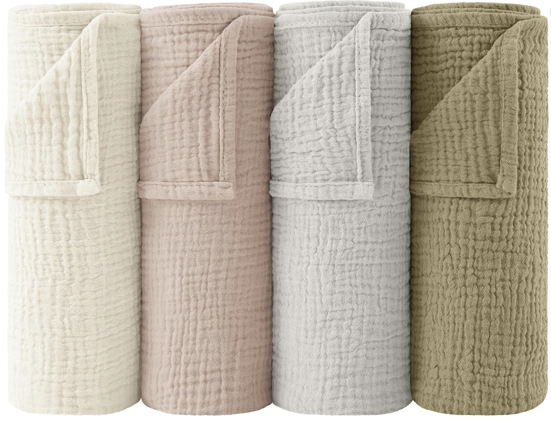 bearmoss Muslin Squares Cloths 100% Cotton Baby Burp Cloth 60x60CM Large Ultra-Absorbent Soft Baby Face Washcloths for Newborn Baby Boy and Girl, 4Pack (Neutral) : Amazon.co.uk: Baby Products