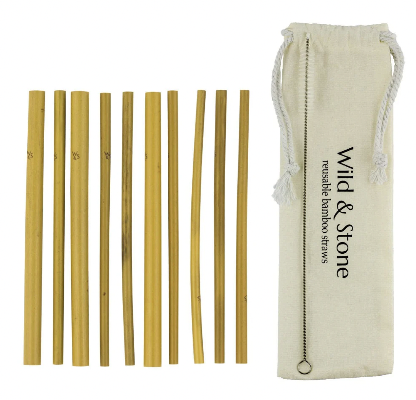Reusable Bamboo Drinking Straws