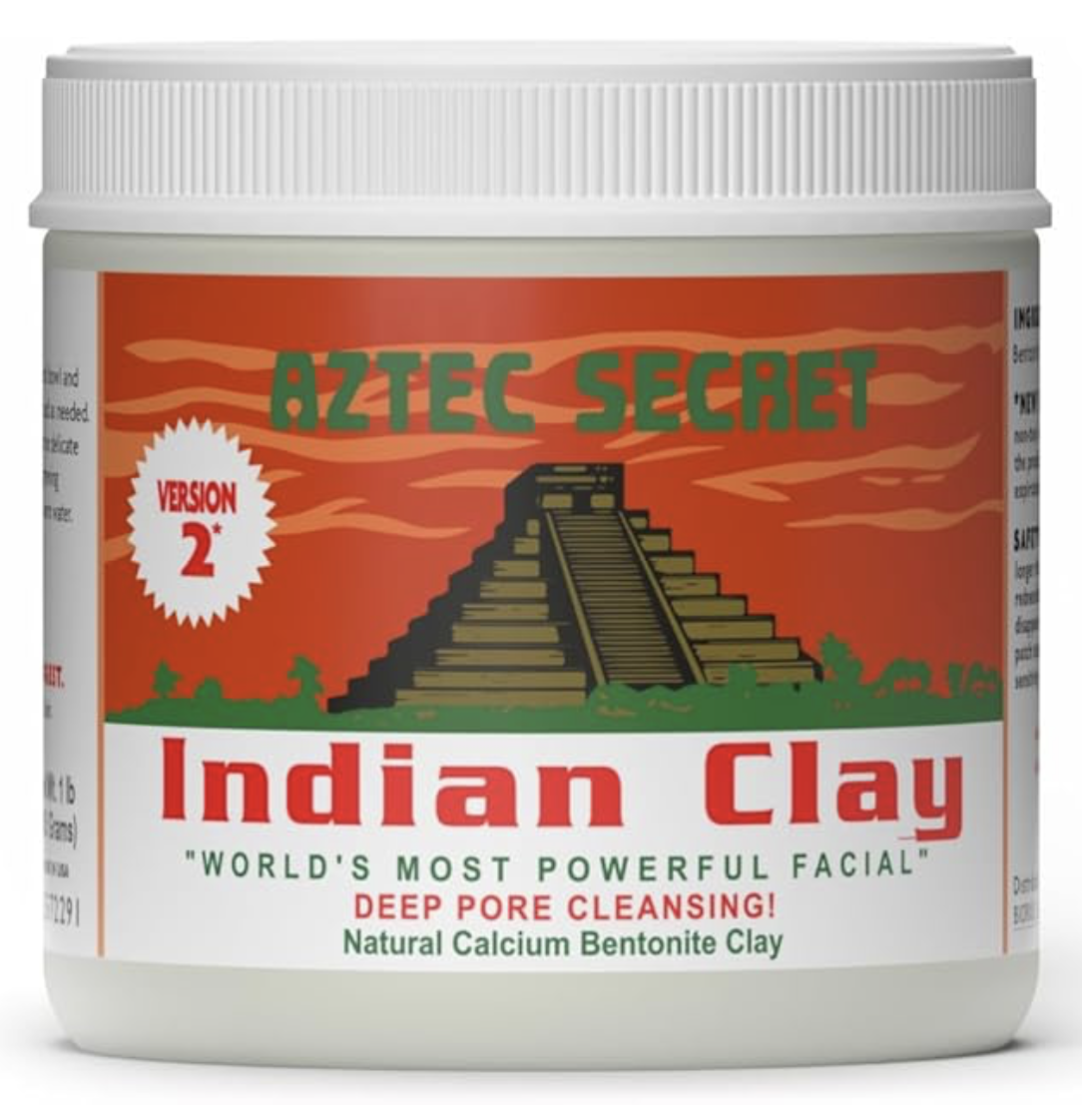 Aztec Secret - Indian Clay - Deep Pore Cleansing Facial & Body Mask, Natural Calcium Bentonite Clay, Version 2, Unscented, 450 g : Amazon.co.uk: Beauty
