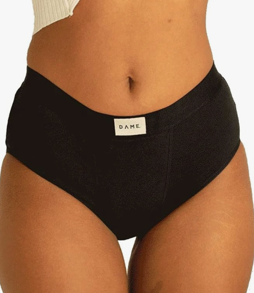 DAME Reusable Period Pant High Waist Night Black Size 12 - Soft Organic Cotton Knickers for Women. Secure, Ultra Absorbent, Hypoallergenic Underwear. : Amazon.co.uk: Fashion