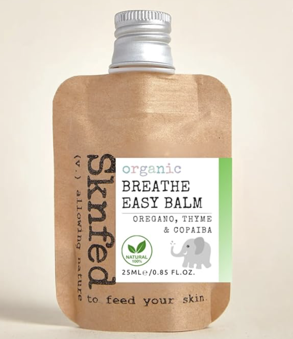 Sknfed Breathe Easy Balm – Natural Chest Rub & Aromatherapy for Congestion Relief – Herbal Vapour with Laurel Berry, Thyme & Rosemary – Soothing Organic Balm for Chest, Neck & Relaxation : Amazon.co.uk: Health & Personal Care
