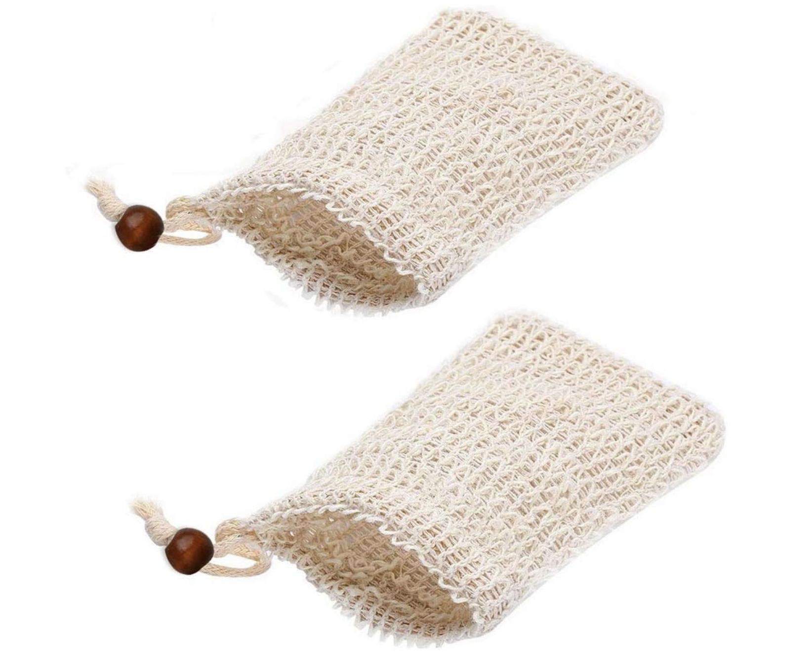 2 Pcs Sisal Soap Bag, Exfoliating Soap Saver Pouch with Drawstring | Natural Sisal, Natural Organic Soap Bag, Rich Lather, Helps Soap Dry Faster, For Bar Soap Storage And Exfoliation : Amazon.co.uk: Health & Personal Care