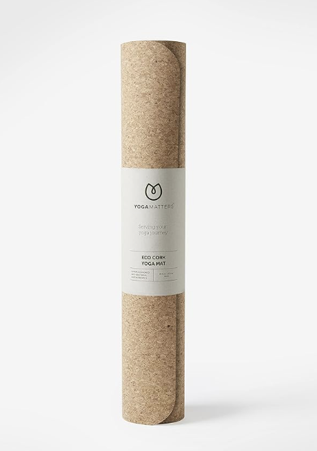 Yogamatters Eco Cork Yoga Mat (Green) : Amazon.co.uk: Sports & Outdoors