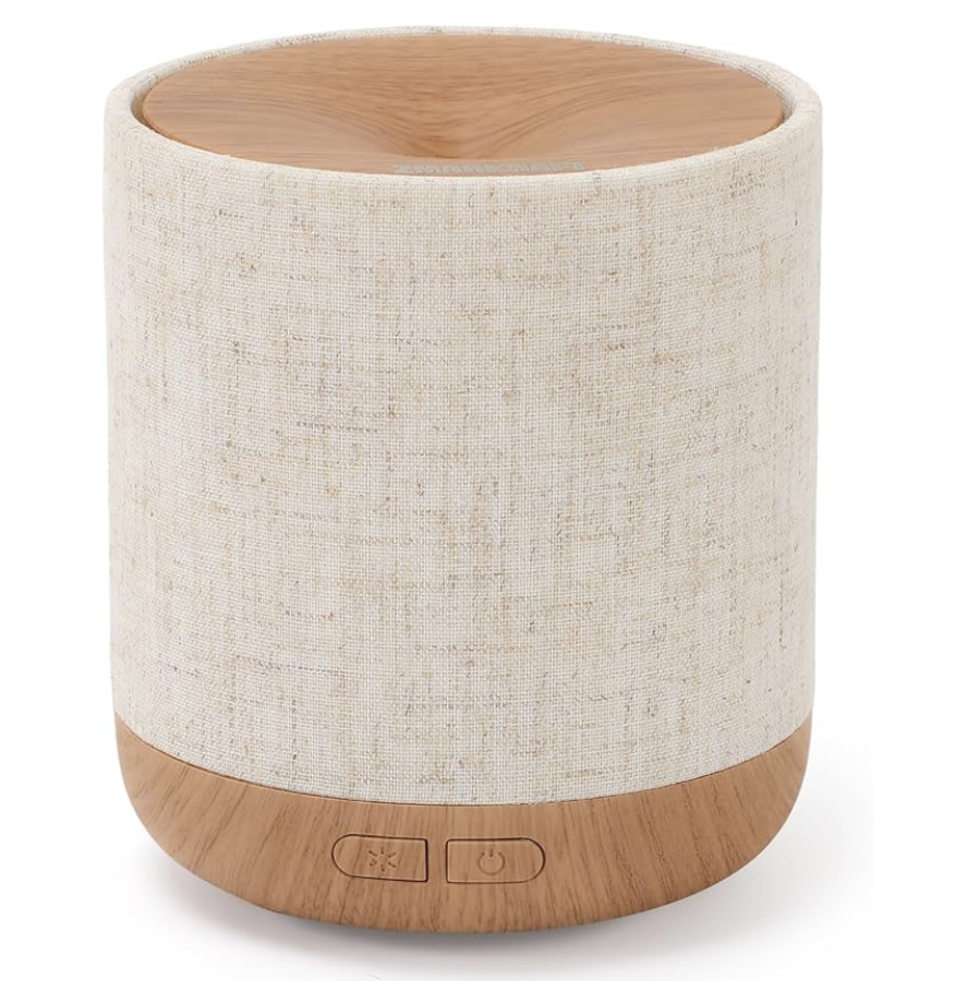 ZmarKraft® Essential Oil Diffuser with Fabric Cover and Night Lamp | 200ml, Quiet, Ultrasonic Scent Diffusing & Humidifying, Auto Shut-Off, Ambient Lighting, Candle Light Mode : Amazon.co.uk: Health & Personal Care