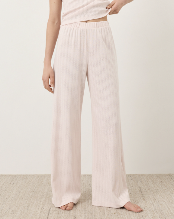 Women’s Pointelle Wide Leg Pant made with Organic Cotton | Pact