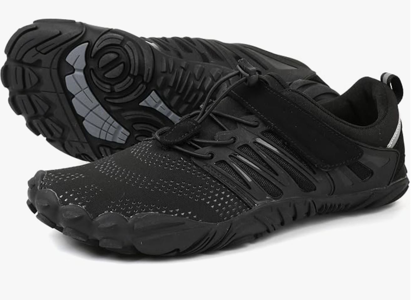 Amazon.com | WHITIN Women's Wide Toe Box Barefoot Trail Running Shoes Black 7.5-8 | Natural Foot Shape, Zero Heel Rise, Maximum Surface Contact, Ideal for Outdoor Hiking, Strength Workouts | Fashion Sneakers