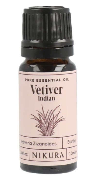Nikura Vetiver (Indian) Essential Oil - 10ml | 100% Pure Natural Oils | Perfect for Study Focus, Perfume Base, Insect Repellent | Great for Self Care, Diffusers, Aromatherapy | Vegan & UK Made : Amazon.co.uk: Health & Personal Care
