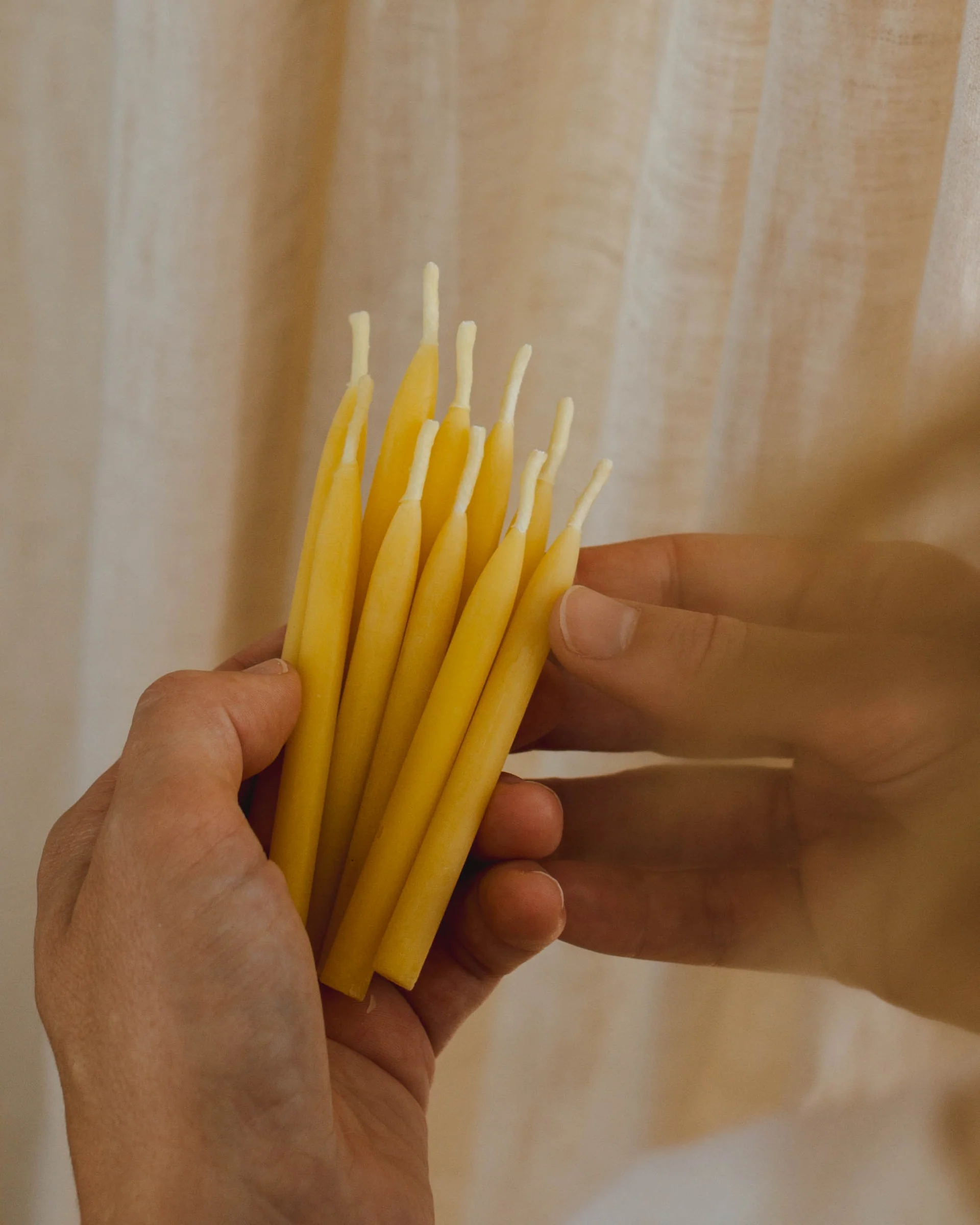 Beeswax Birthday Candles | Set of 10 Candles