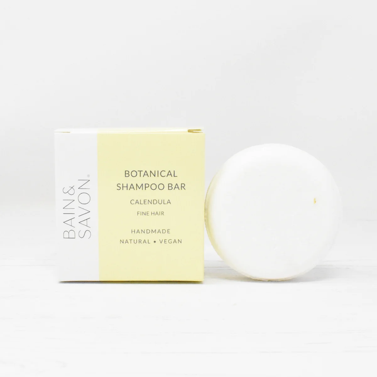 Botanical Shampoo Bar - Calendula - Fine Hair - Bain and Savon - Vegan, Cruelty-Free-Natural Beauty
