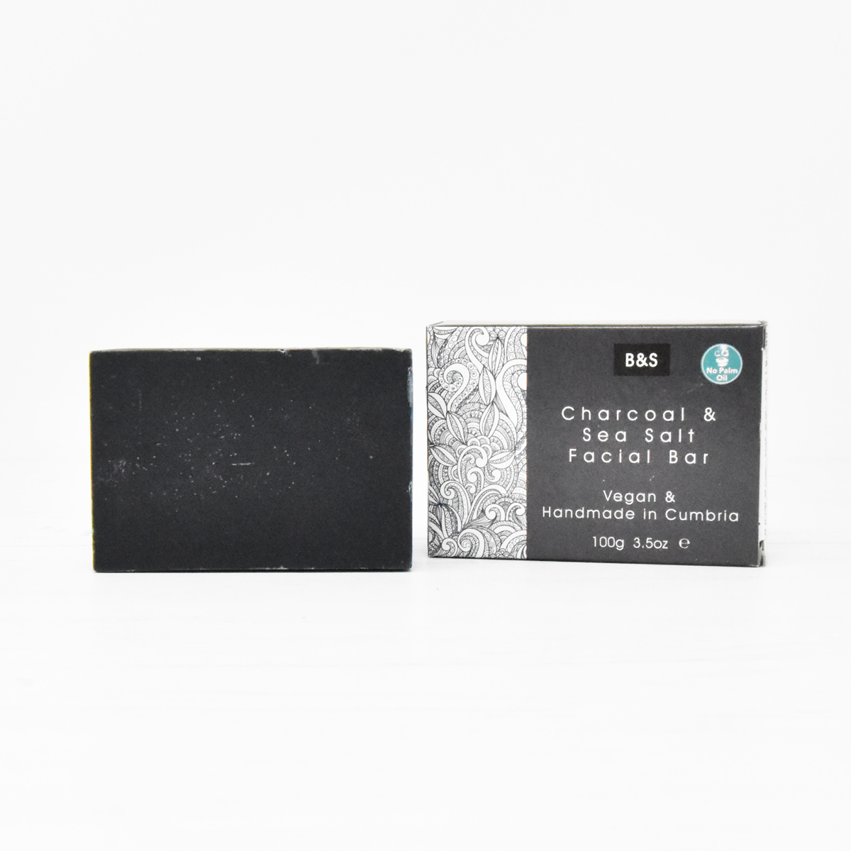 Charcoal & Sea Salt Facial Soap Bar - 100g - Bain and Savon - Vegan, Cruelty-Free-Natural Beauty