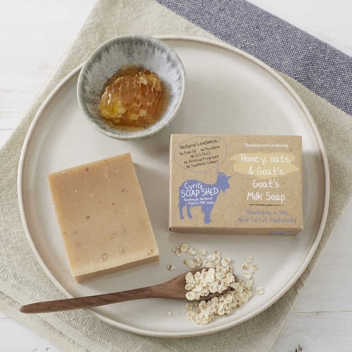Goat’s Milk Soap – Honey & Oats – Handmade Natural Bar Soap