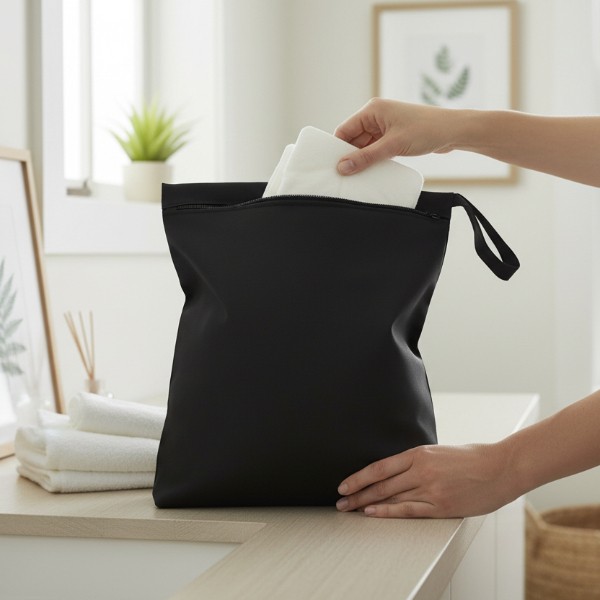 Large Double Wet Bag - Nappy Wet Bag - Cheeky Wipes