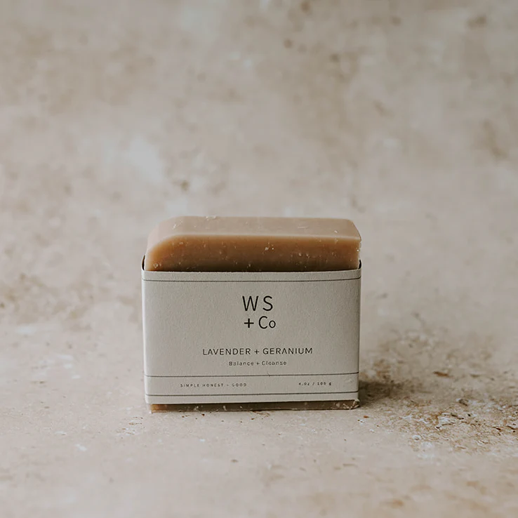Lavender + Geranium Cold Process Soap