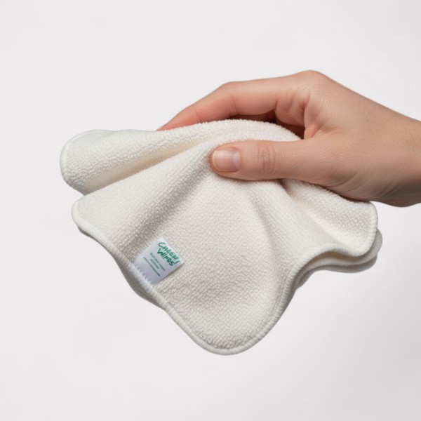 Natural Bamboo Terry Wipes - Washable, Reusable