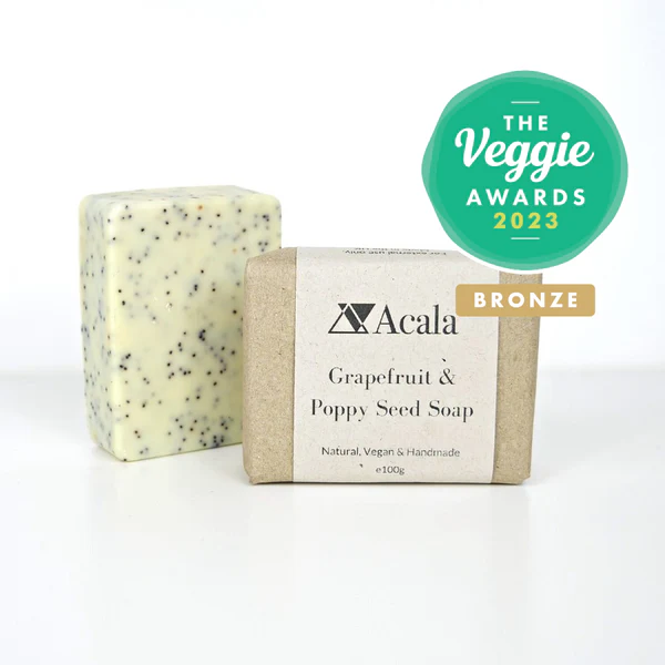 NEW Grapefruit & Poppy Seed Soap from Acala