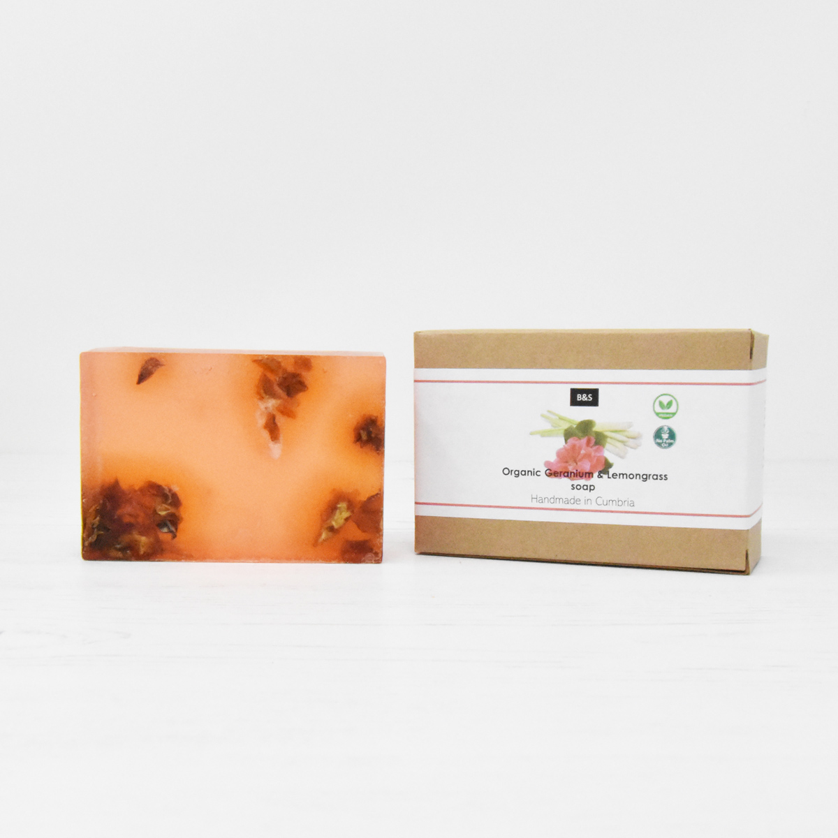 Organic Geranium & Lemongrass Soap Bar - 100g - Bain and Savon - Vegan, Cruelty-Free-Natural Beauty