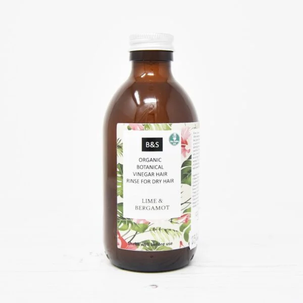 Organic Hair Rinse - Dry Hair - Lime & Bergamot - Bain and Savon - Vegan, Cruelty-Free-Natural Beauty