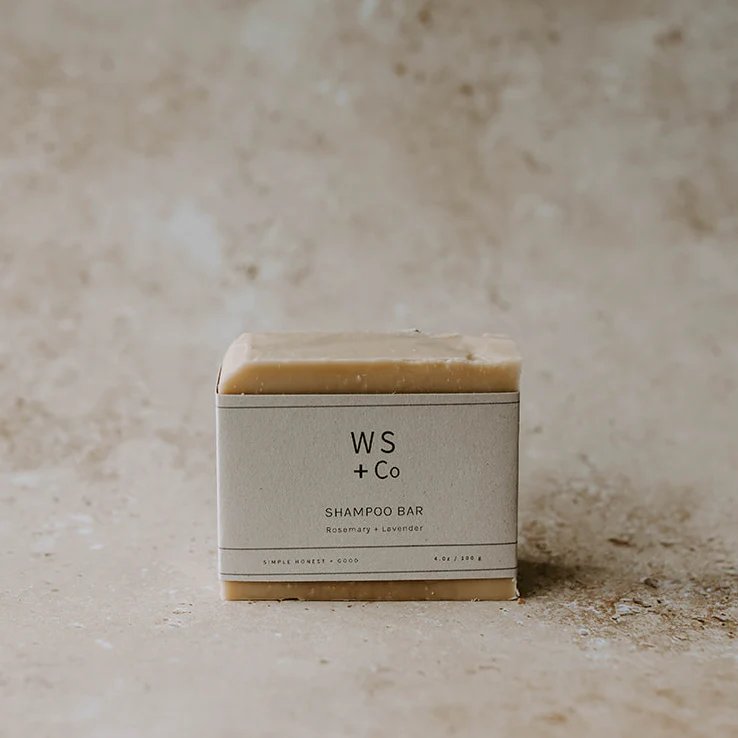 Our natural, plastic free + hand made Shampoo Bar