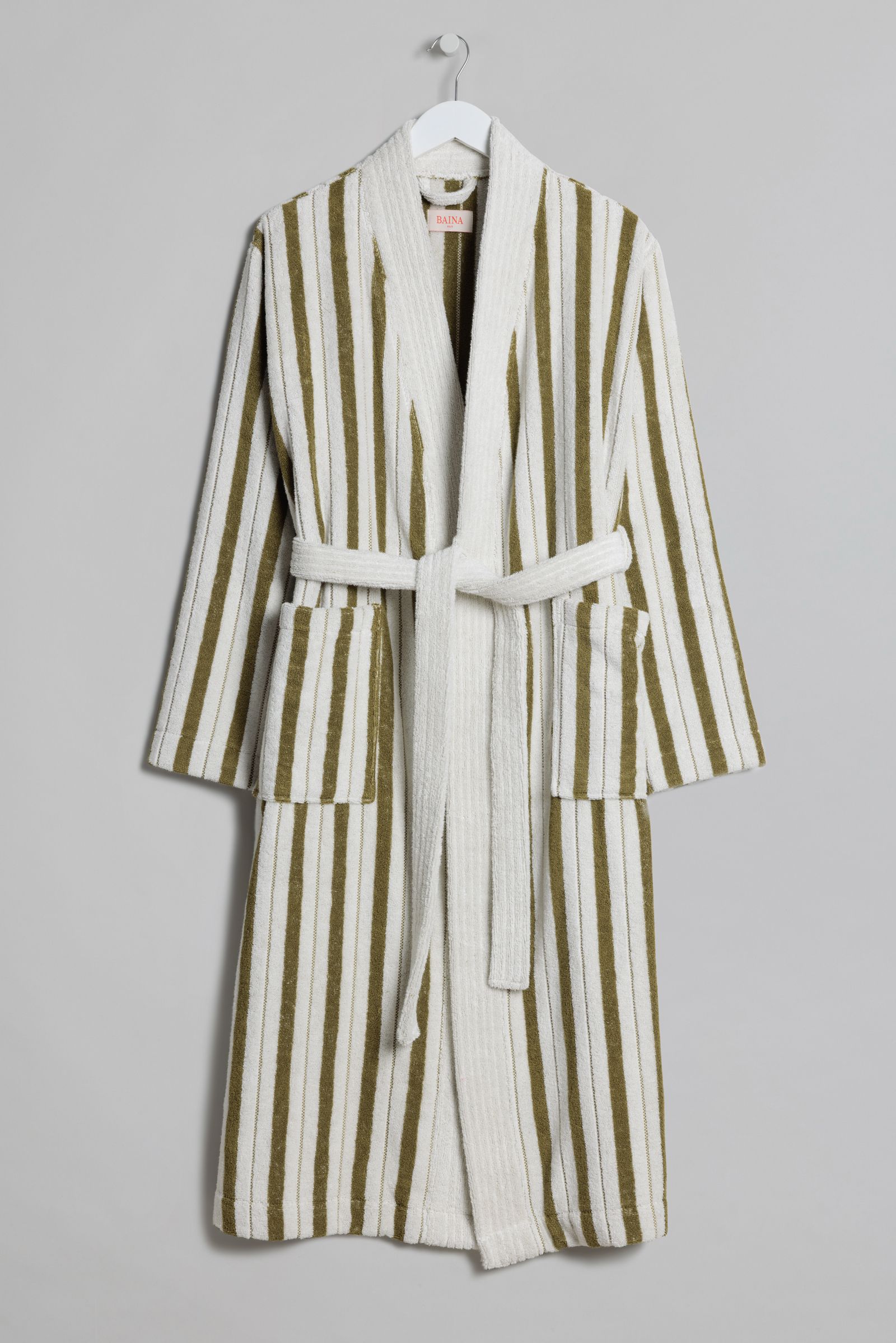 SULIS BATH ROBE - Heavyweight Caper & Chalk
