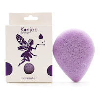 Teardrop Konjac Sponge - Lavender - Calming - Bain and Savon - Vegan, Cruelty-Free-Natural Beauty
