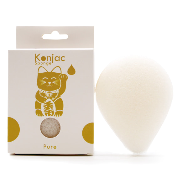 Teardrop Konjac Sponge - Natural - Sensitive - Bain and Savon - Vegan, Cruelty-Free-Natural Beauty