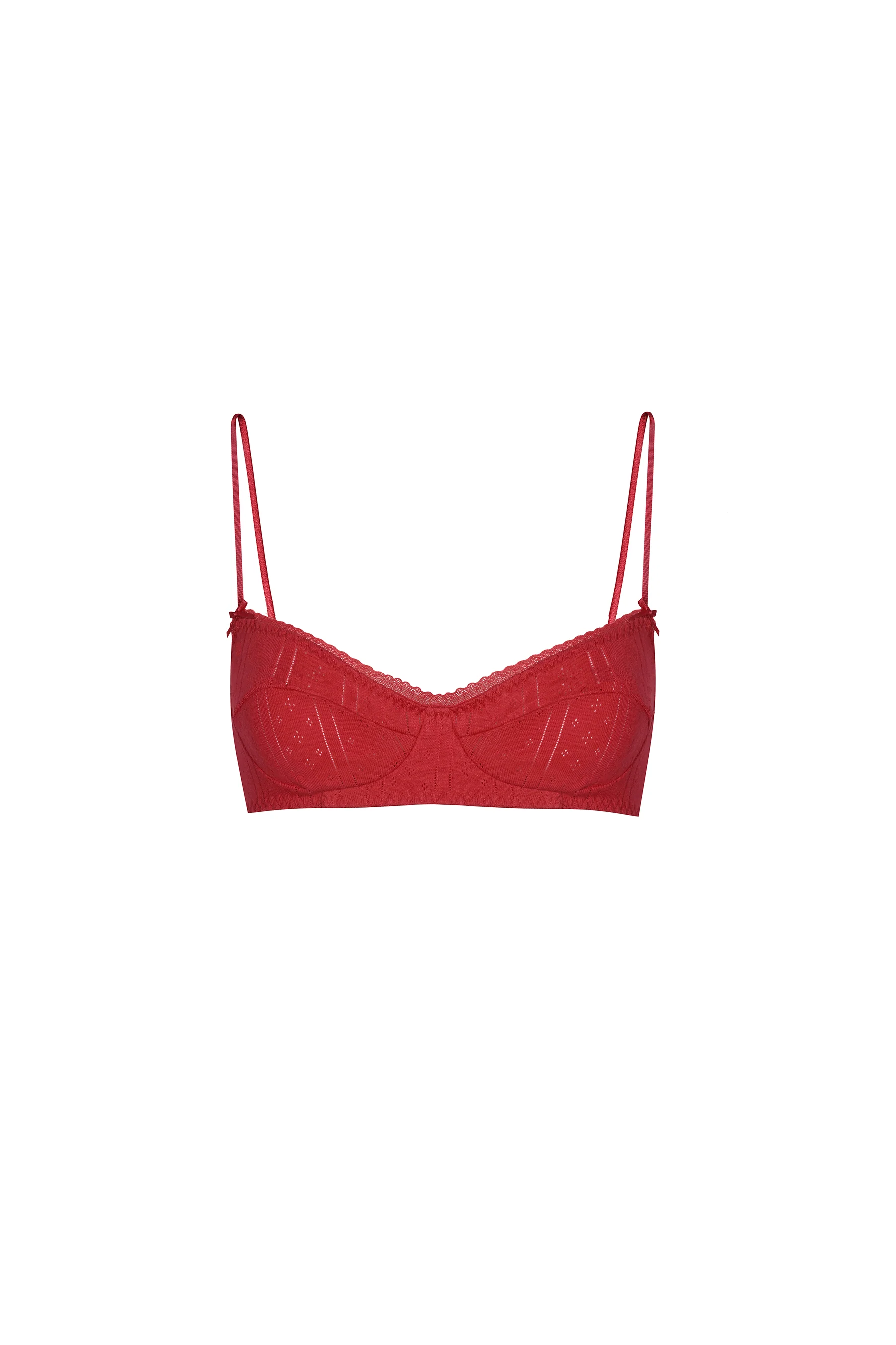 The Balconette Cherry Red