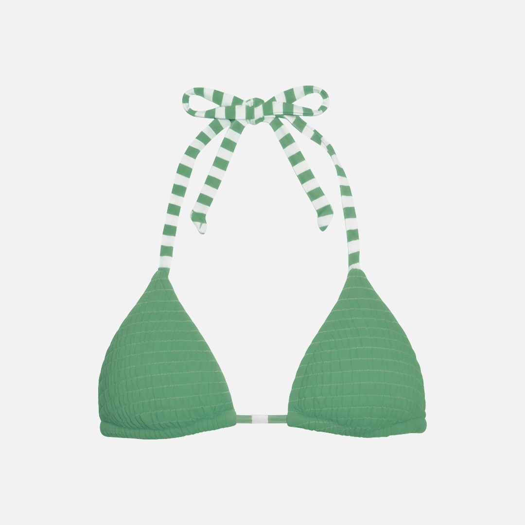 Womens' String Bikini Top - Green