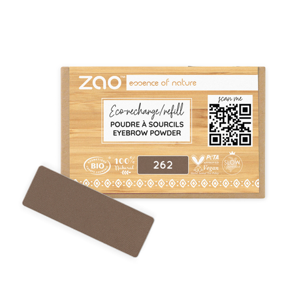 Zao Makeup Organic & Vegan Certified Eyebrow Powder Refill - Zao Makeup UK